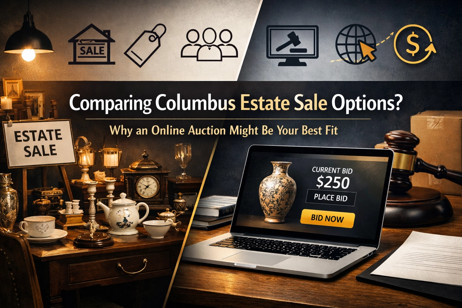 [HERO] Comparing Columbus Estate Sale Options? Why an Online Auction Might Be Your Best Fit