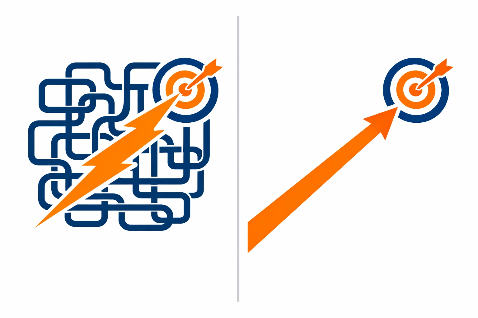 Visual comparison of agile versus rigid traditional Instructional Design processes for business success.
