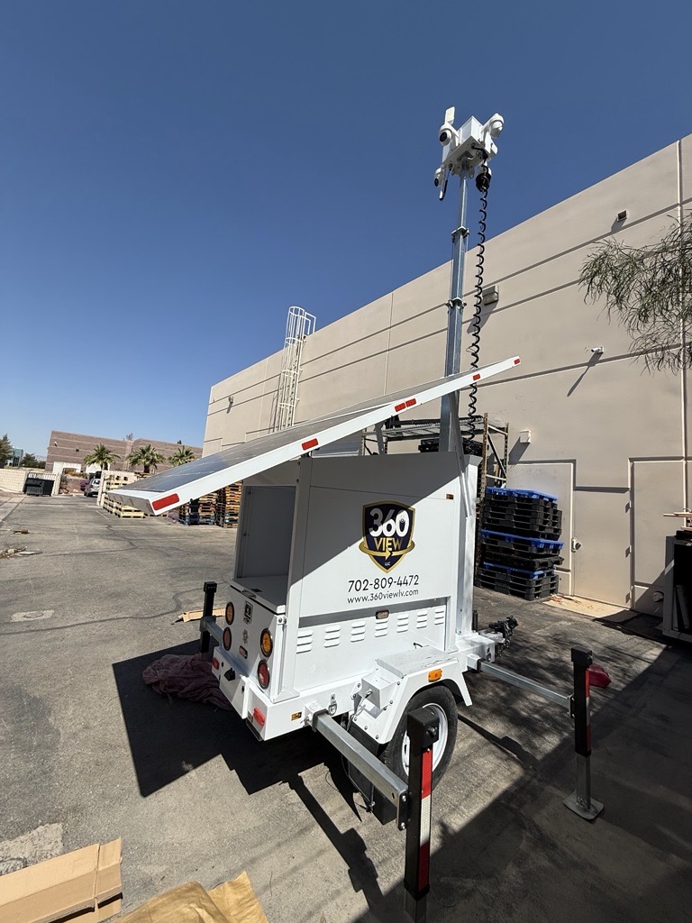 360 View LLC Solar-Powered Mobile Surveillance Trailer