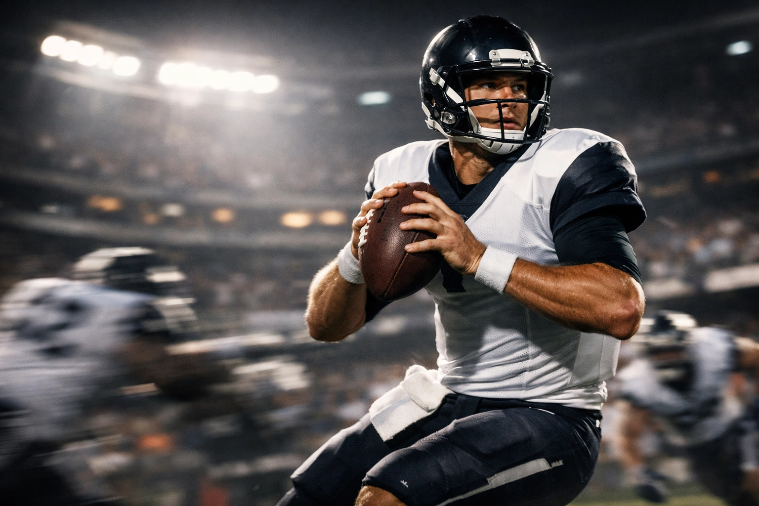 NFL quarterback throwing pass during game under new coaching staff leadership