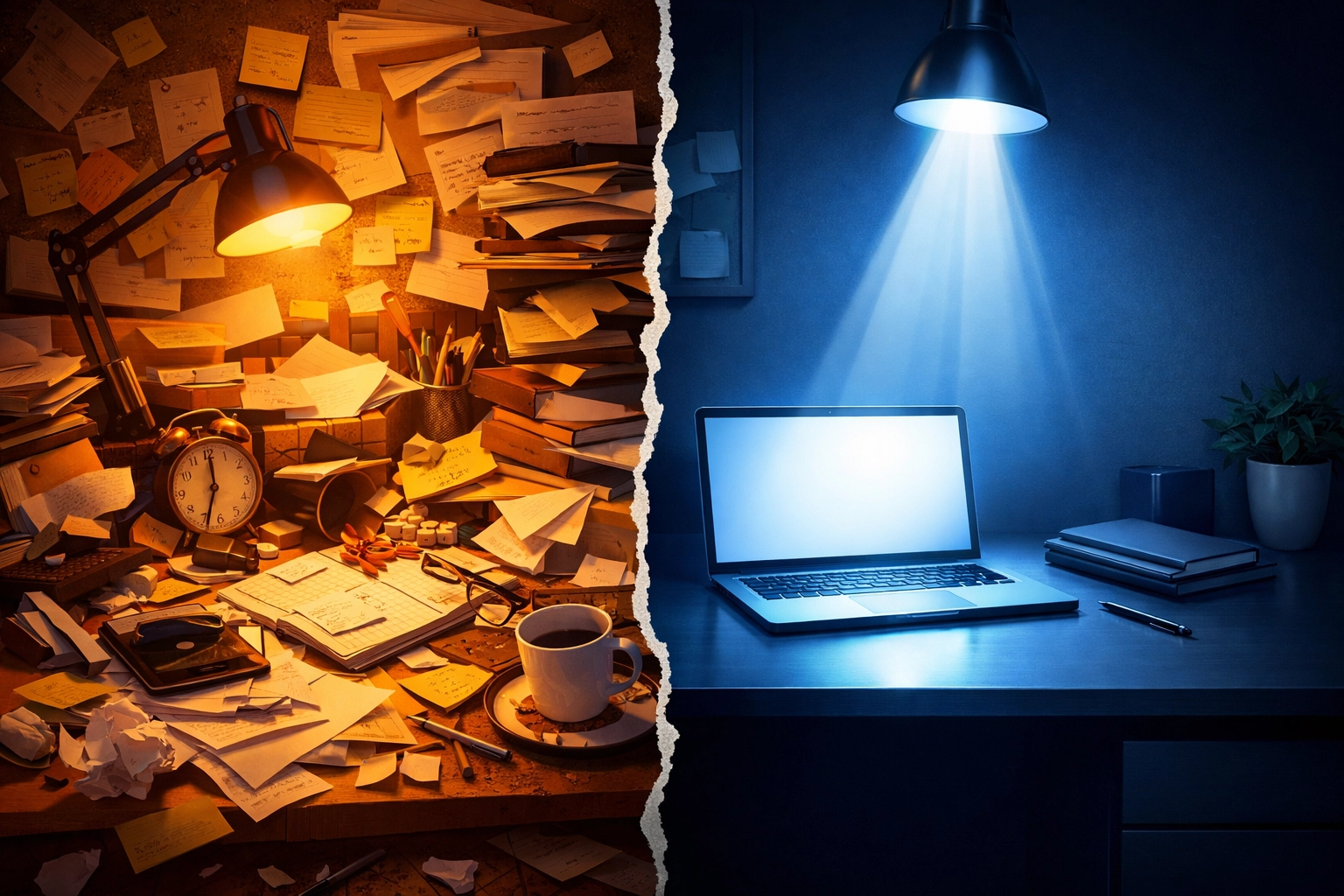 Comparison of scattered approach versus focused digital product business strategy