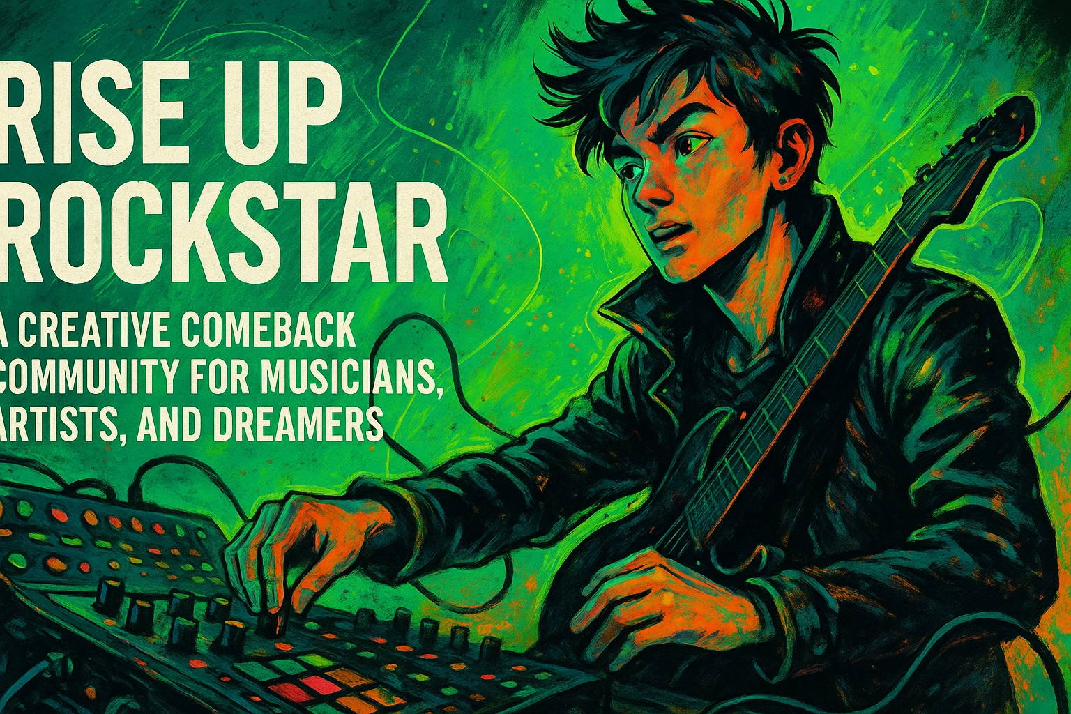 Rise Up Rockstar – A Creative Comeback Community for Musicians, Artists, and Dreamers