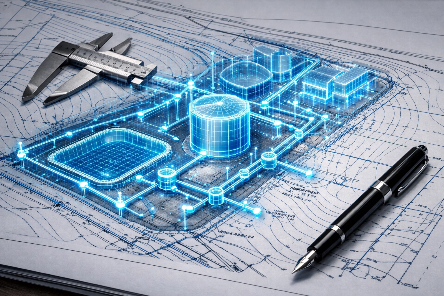 Detailed civil engineering site servicing and grading plan for an Ontario multi-unit development.