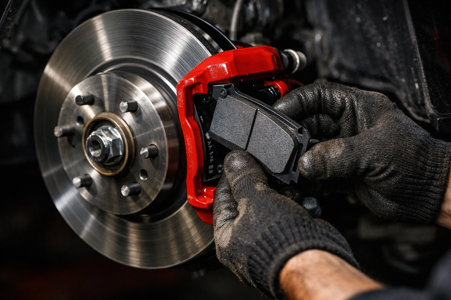 Brake pad replacement service by mobile mechanic