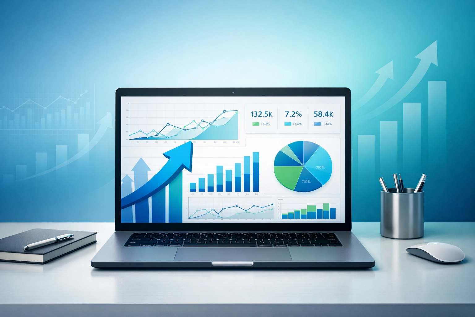 Simon Leung - abstract digital marketing hero image (no faces)