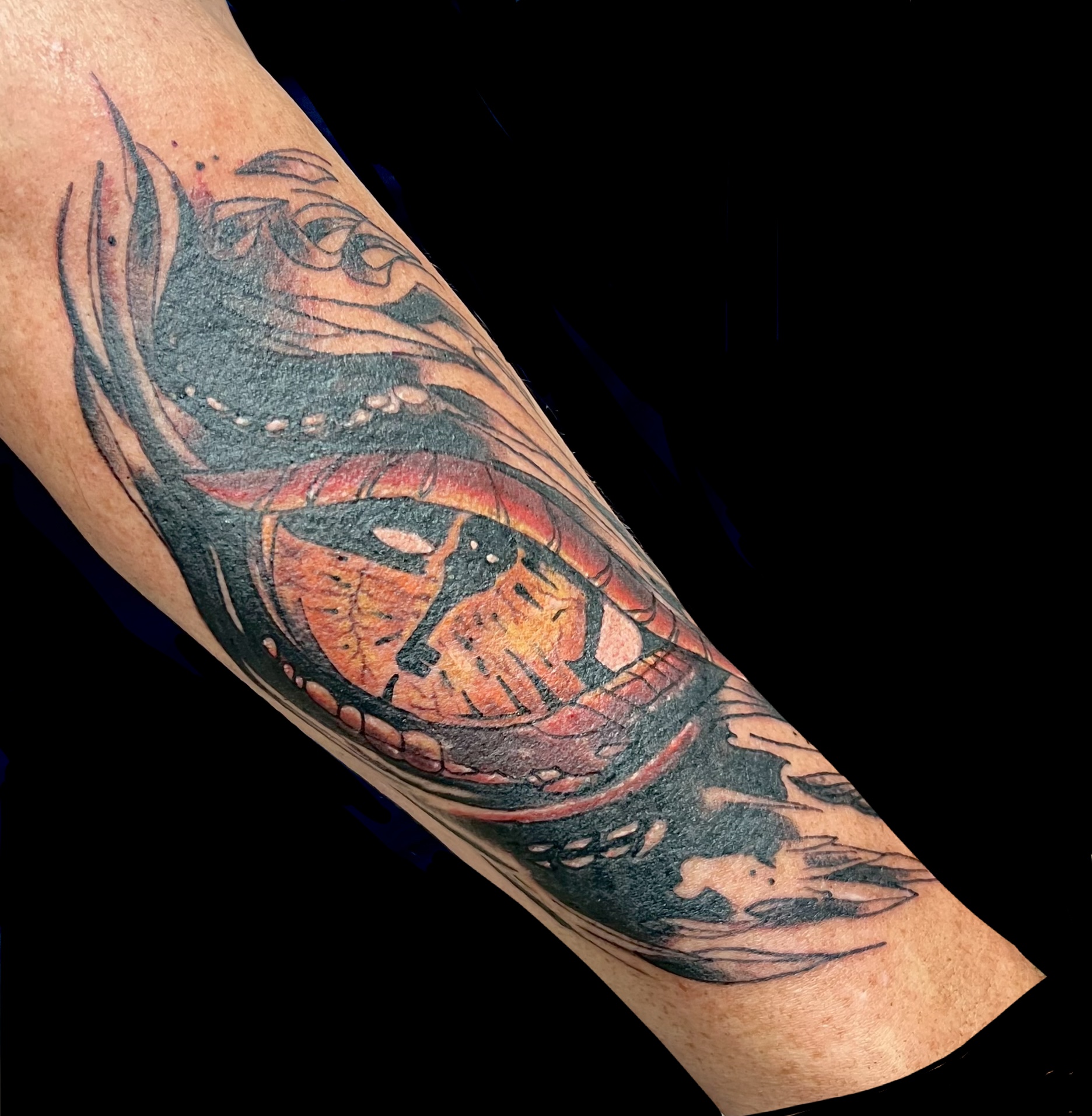 Dragon's Eye Forearm Tattoo