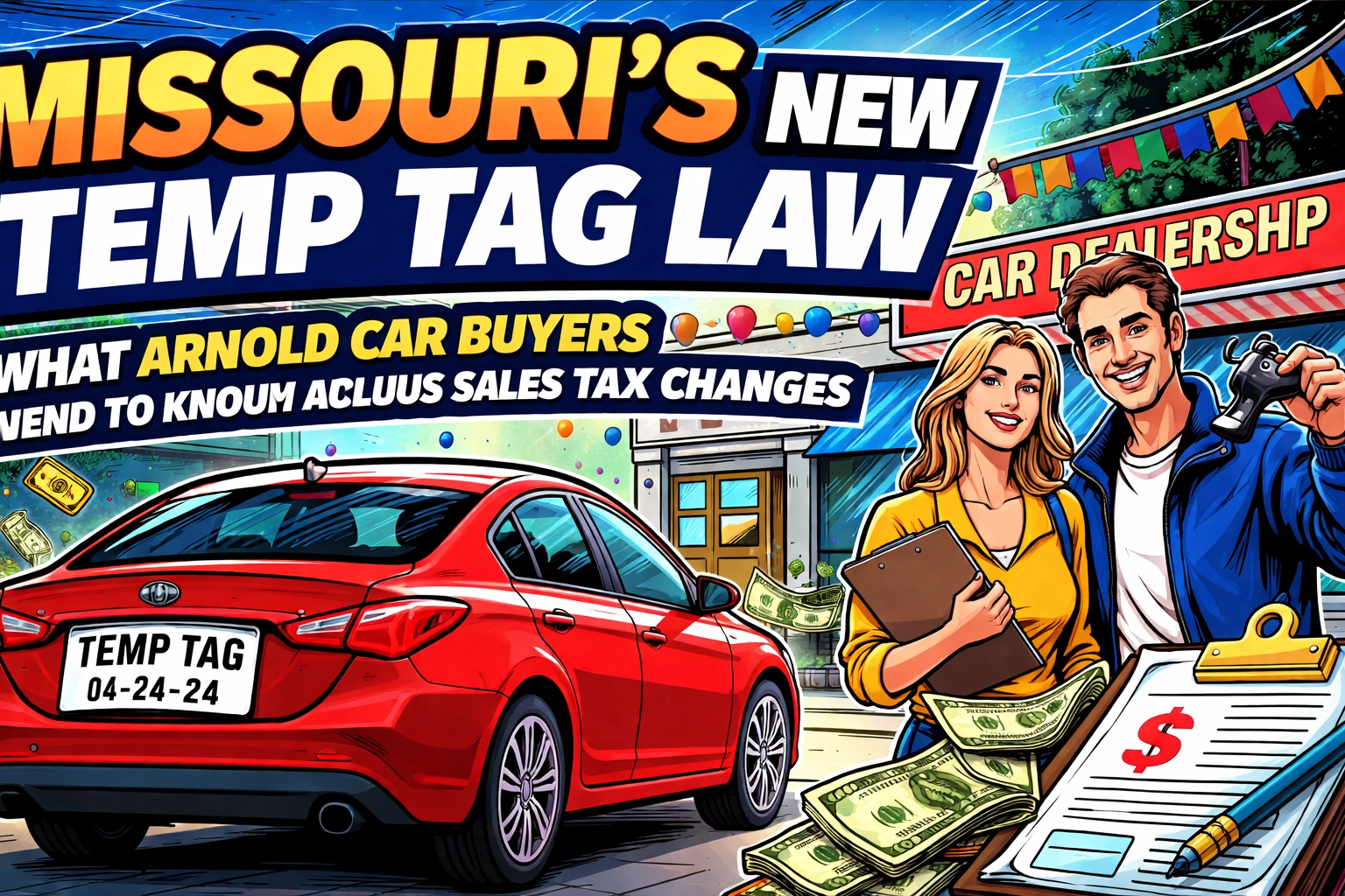 [HERO] Missouri's New Temp Tag Law: What Arnold Car Buyers Need to Know About Sales Tax Changes