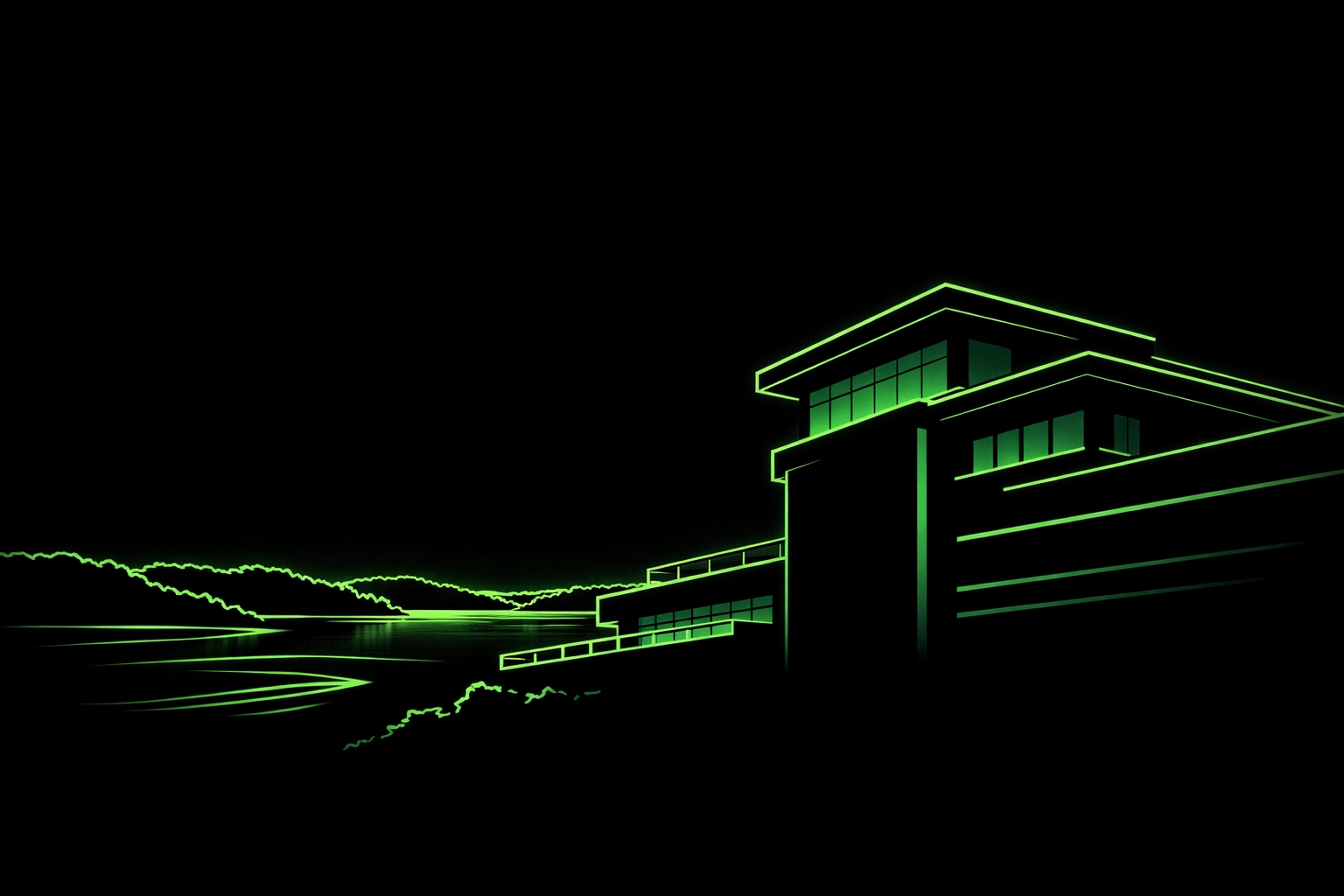 Commercial building with flat roof system near Lake of the Ozarks in Miller County, MO.