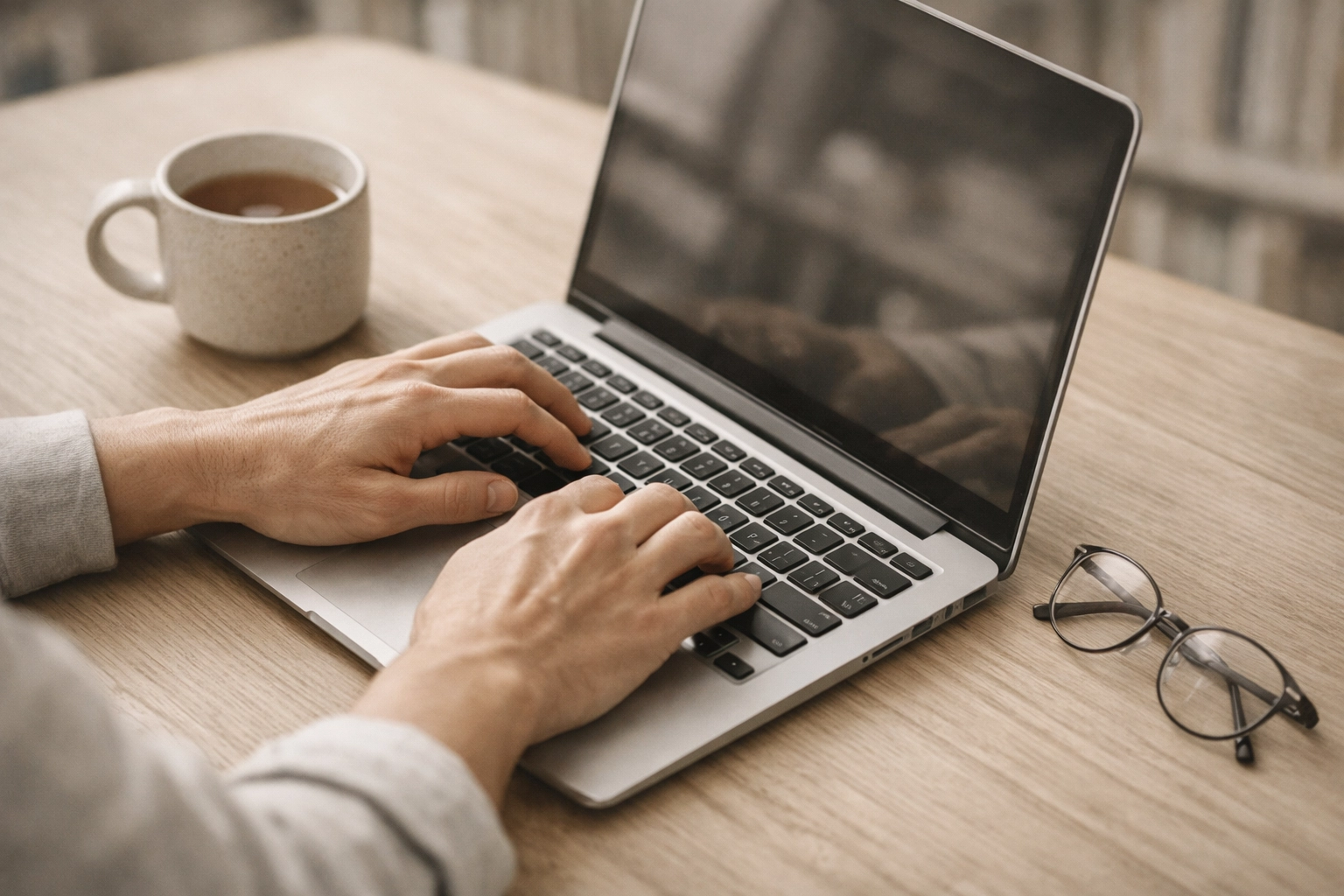 A person securely applying for payday loans online in Ontario using a modern laptop.