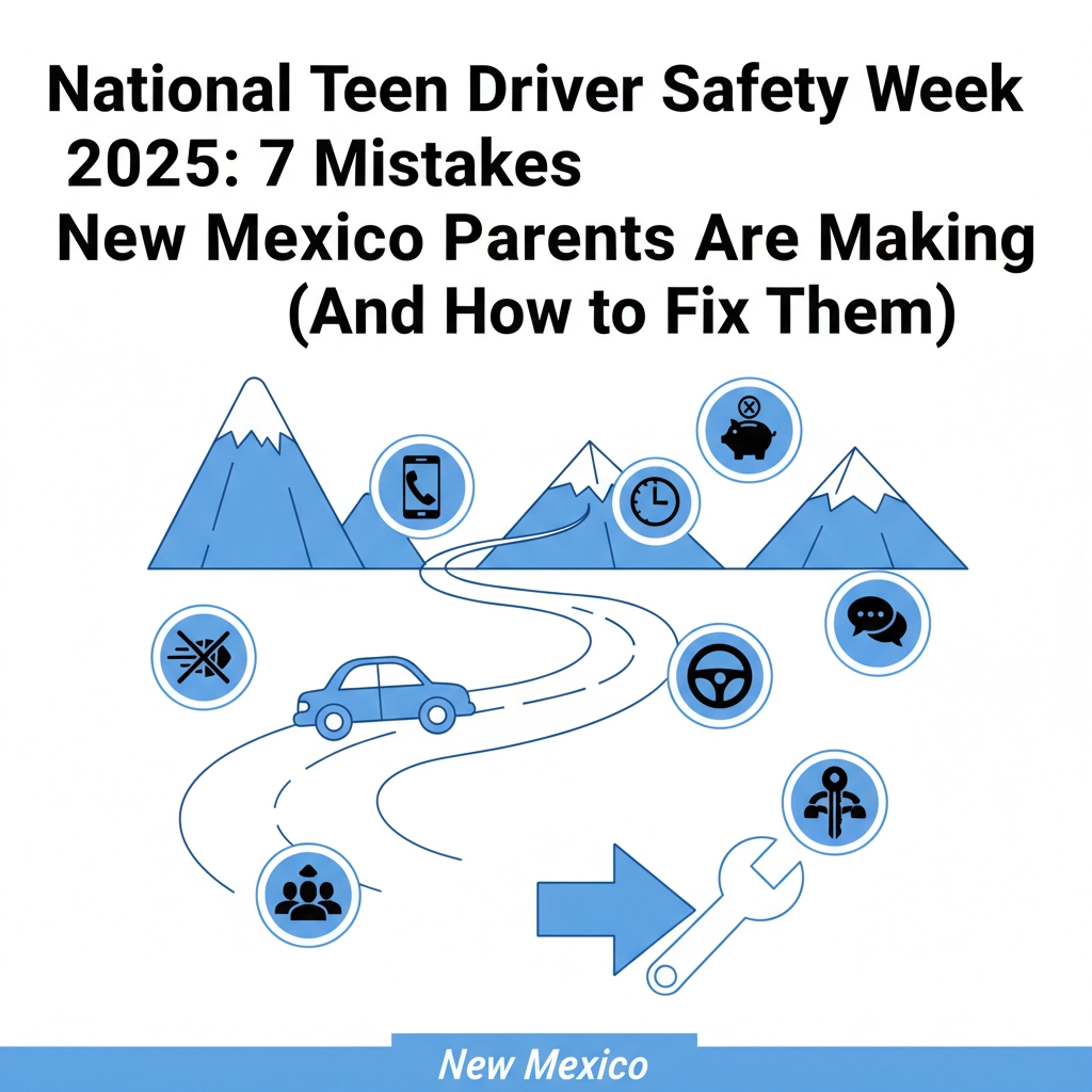 National Teen Driver Safety Week 2025: 7 Mistakes New Mexico Parents Are Making (And How to Fix Them)