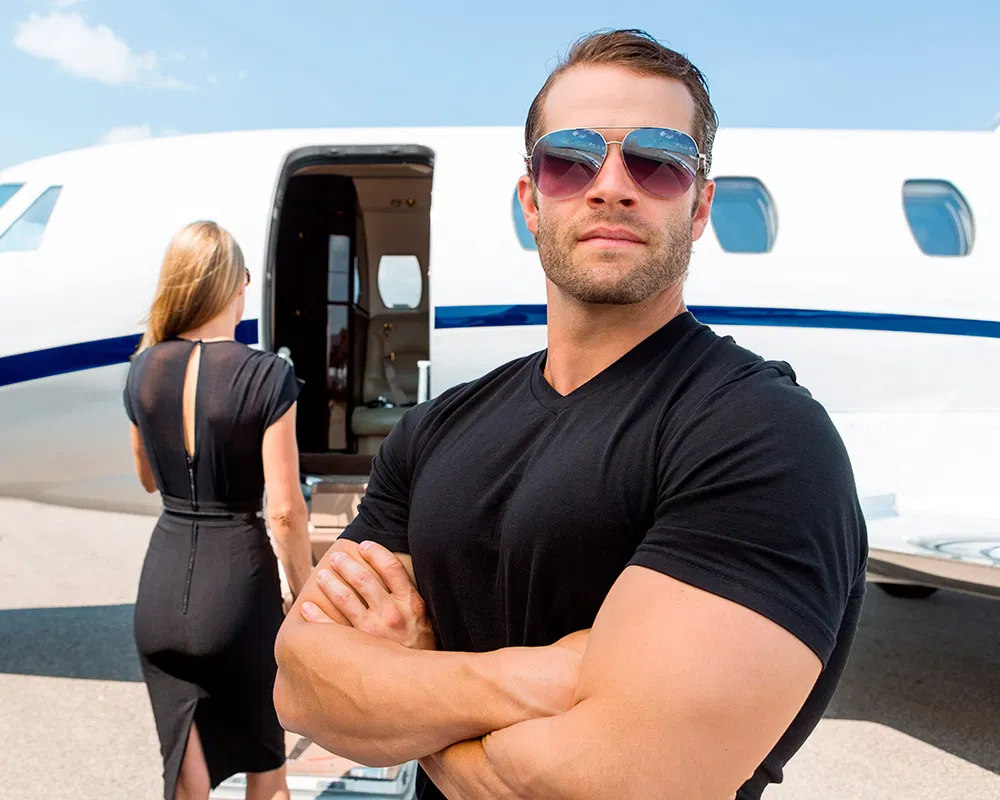 Professional bodyguard and VIP client