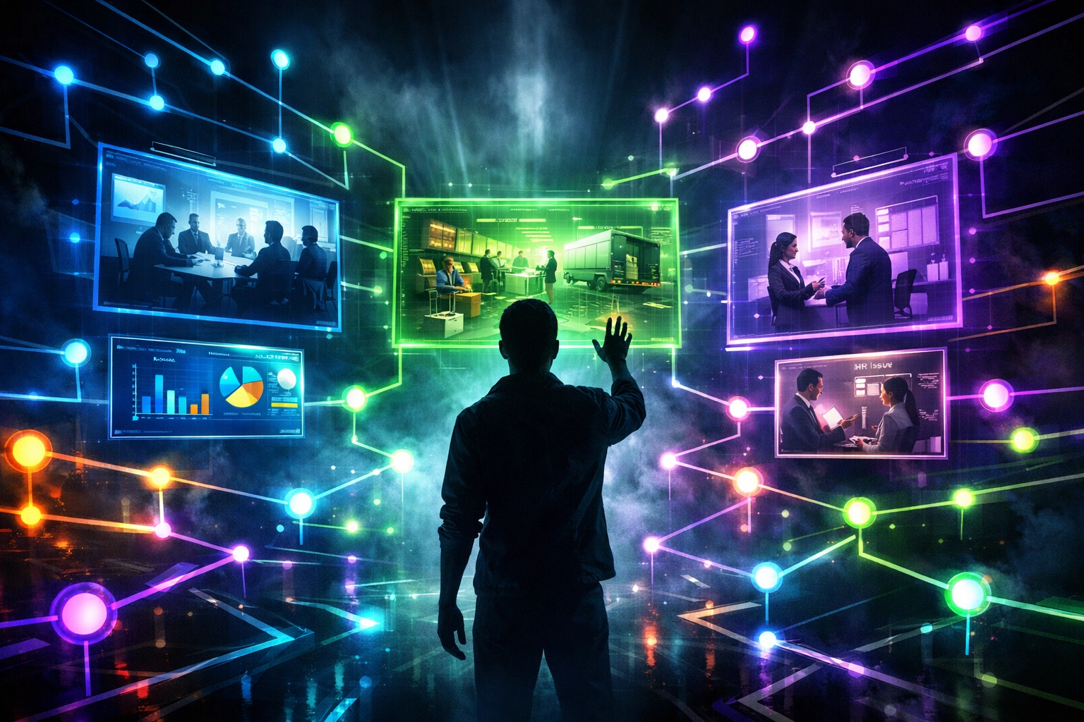 Candidate navigating AI-powered workflow simulation for real-world job skills testing