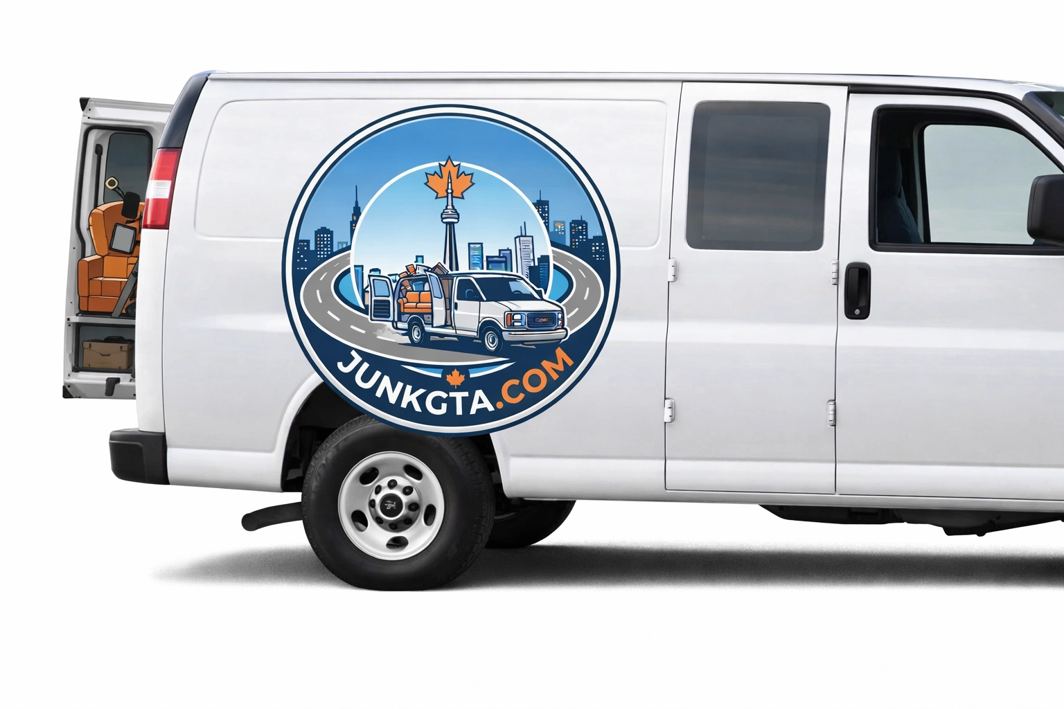 Warehouse Junk Disposal Vaughan: Maximize Your Operations A branded Junk GTA cargo van filled with junk items