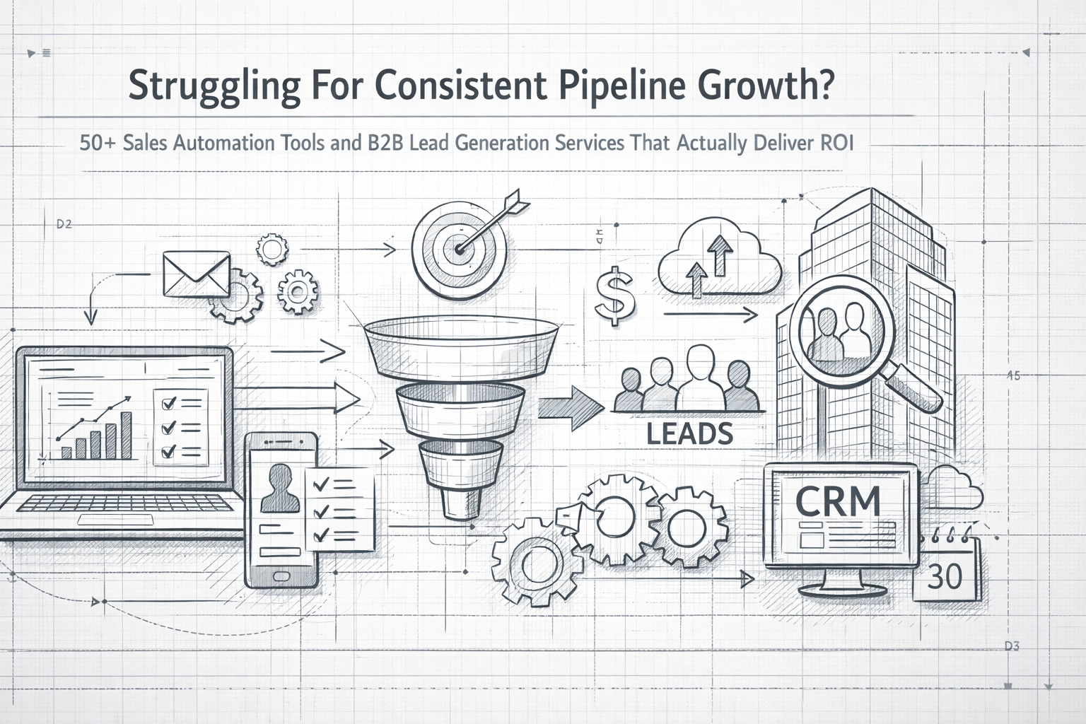 [HERO] Struggling For Consistent Pipeline Growth? 50+ Sales Automation Tools and B2B Lead Generation Services That Actually Deliver ROI