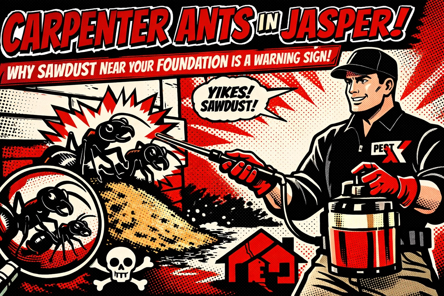 [HERO] Carpenter Ants in Jasper: Why Sawdust Near Your Foundation is a Warning Sign
