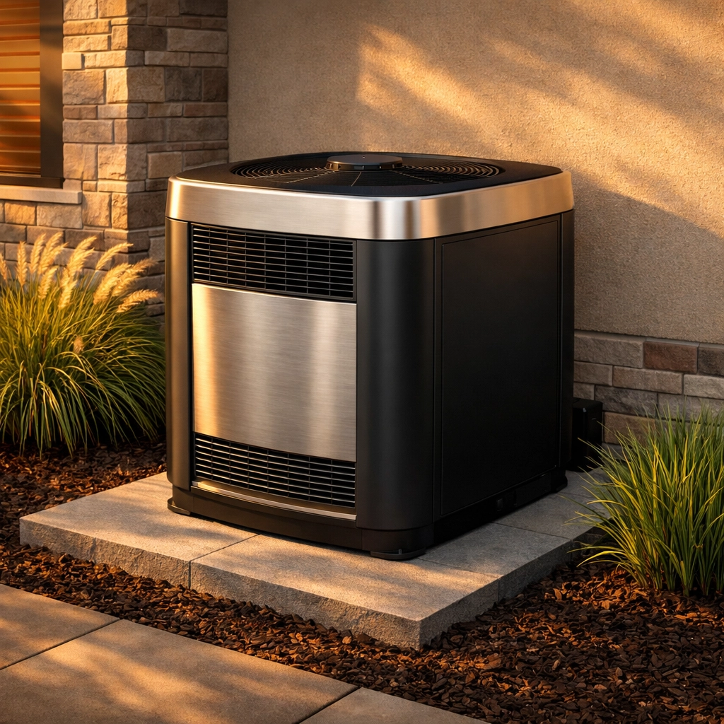 Modern high-efficiency HVAC installation at a Houston area home for reliable cooling.