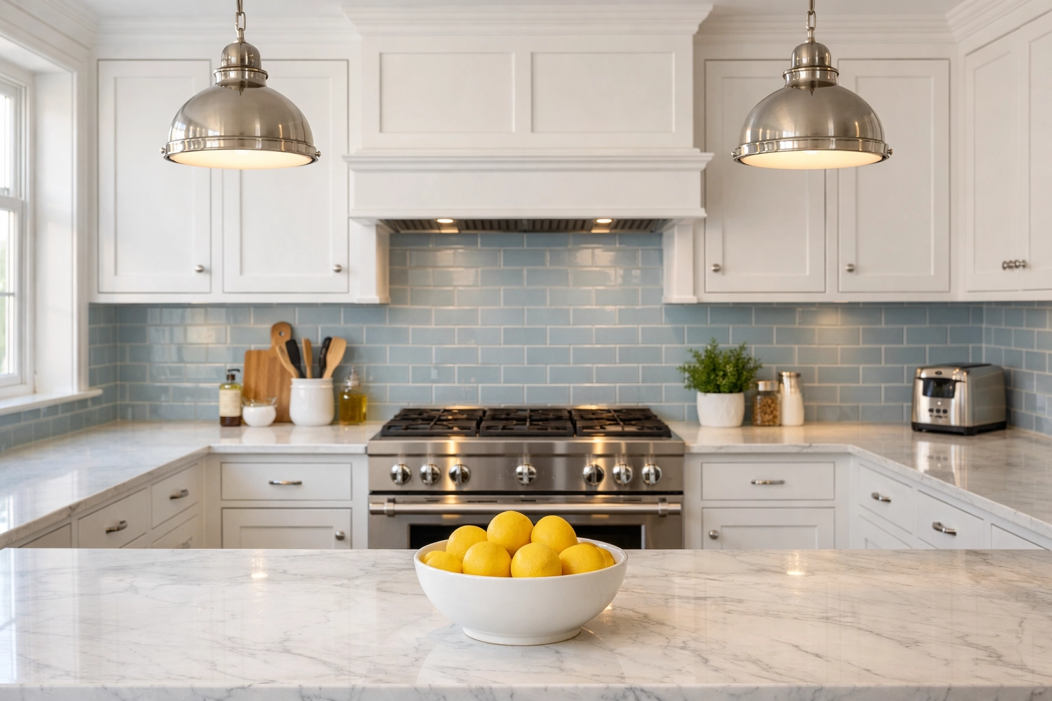 Clean, move-in ready kitchen in a Massachusetts home after professional deep cleaning services.