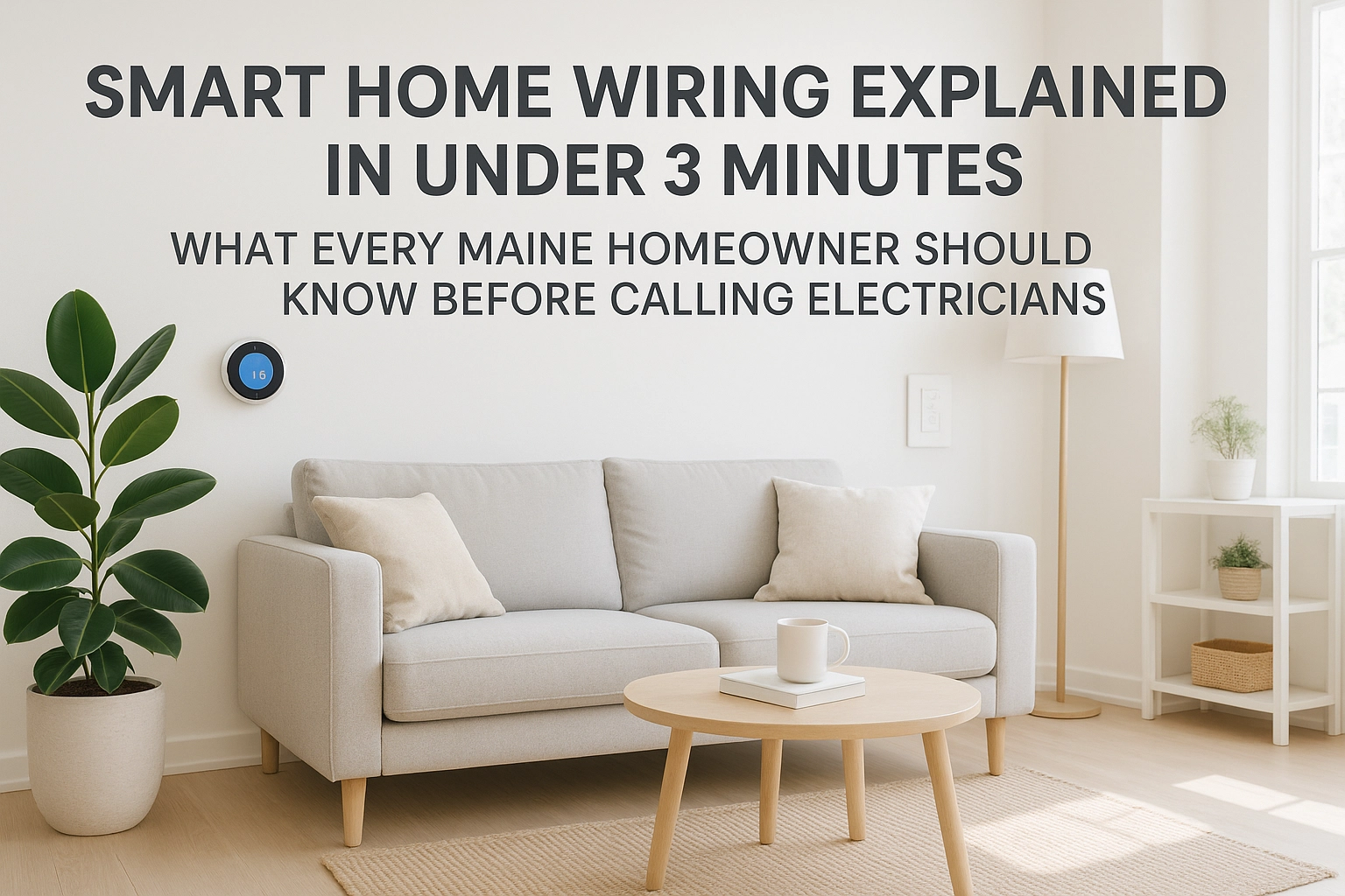 Smart Home Wiring Explained in Under 3 Minutes: What Every Maine Homeowner Should Know Before Calling Electricians