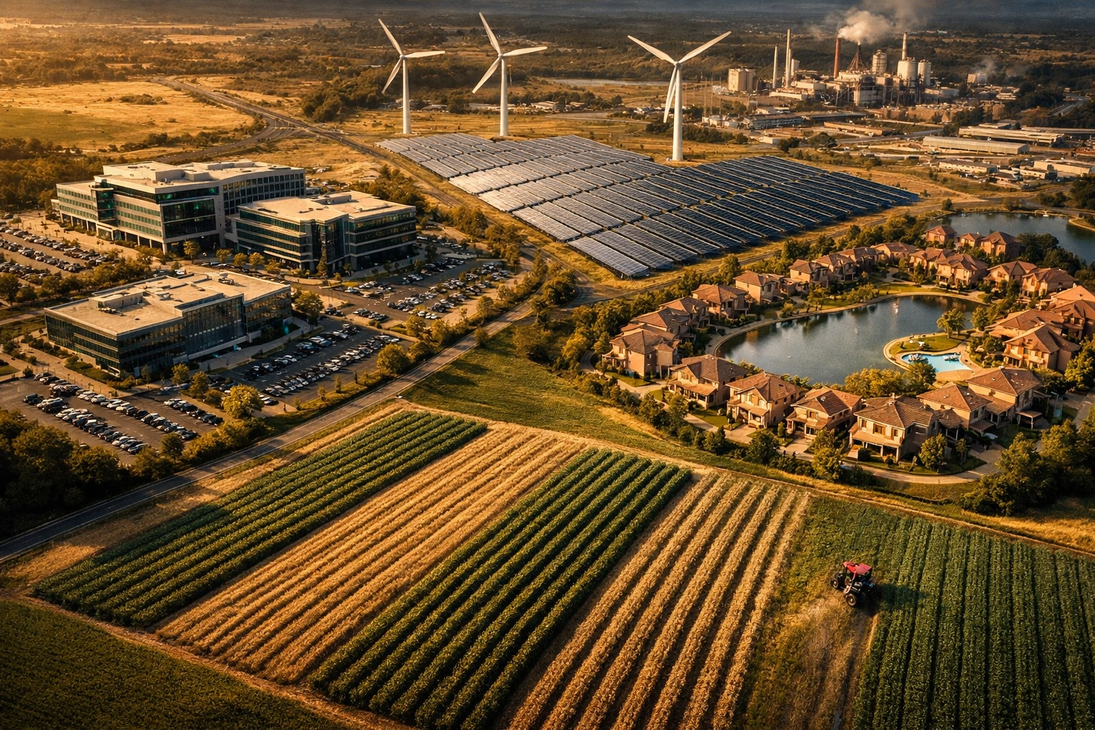 Real estate and infrastructure investments including renewable energy and commercial properties