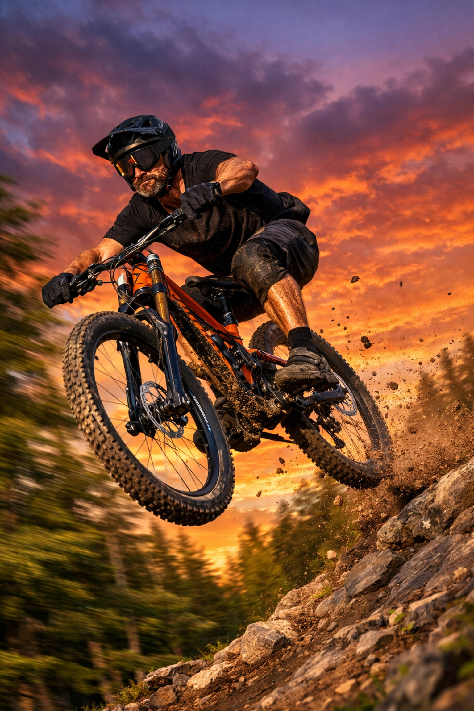 Action shot using fast shutter speed to freeze motion, a core skill in photography 101.