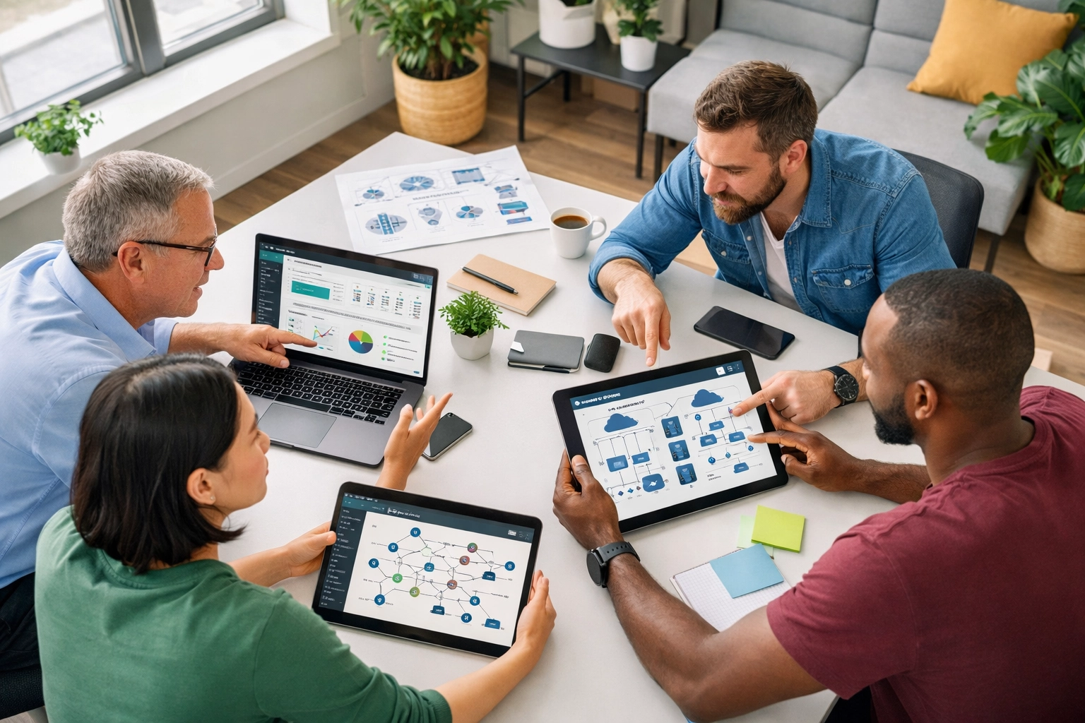 IT professionals implementing ServiceNow ITOM strategy with consulting partner guidance