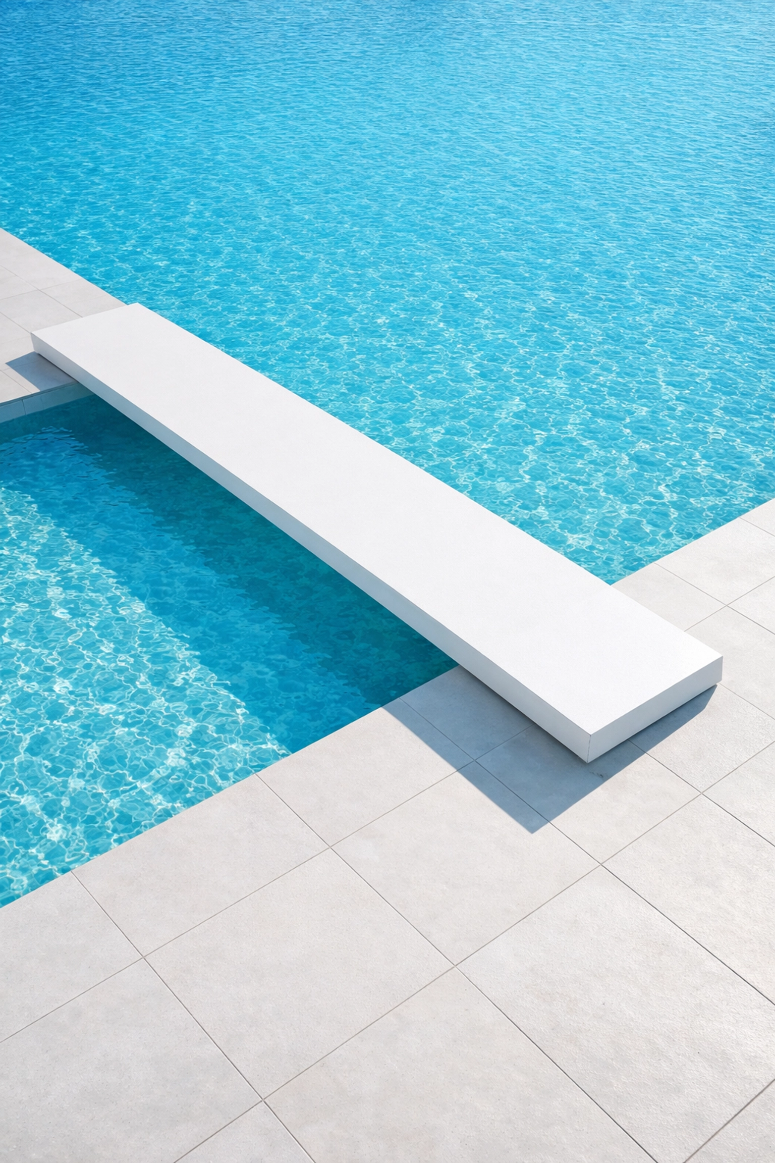 A bridge over a turquoise pool representing the path to sell my pool route with seller financing.