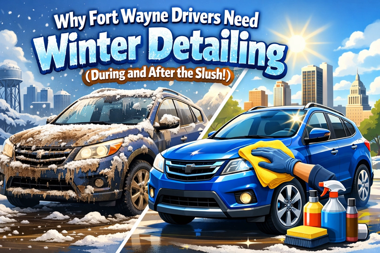 [HERO] Why Fort Wayne Drivers Need Winter Detailing (During and After the Slush!)