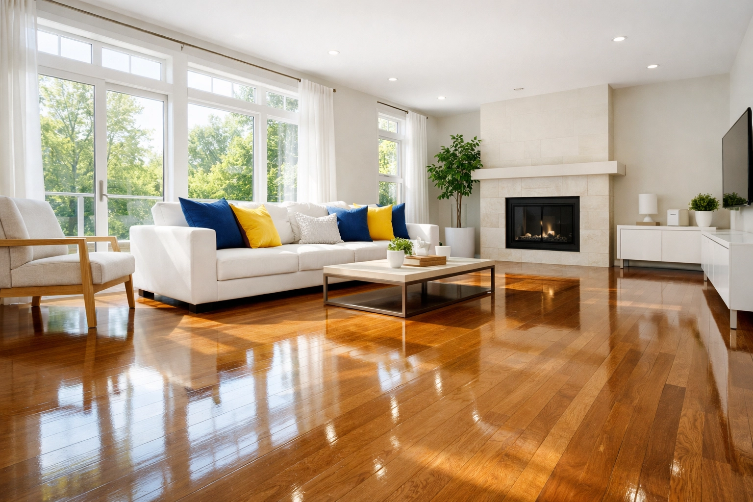 Eco-friendly cleaning services near me creating a safe and sanitized living environment for families.