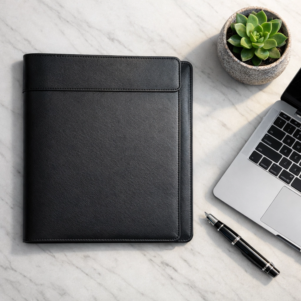 Organized workspace with business files ready for 2026 tax strategy and digital compliance.