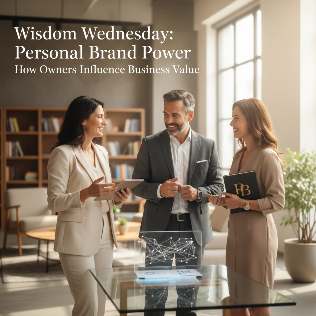 Wisdom Wednesday: Personal Brand Power: How Owners Influence Business Value in California | Decipher Your Value