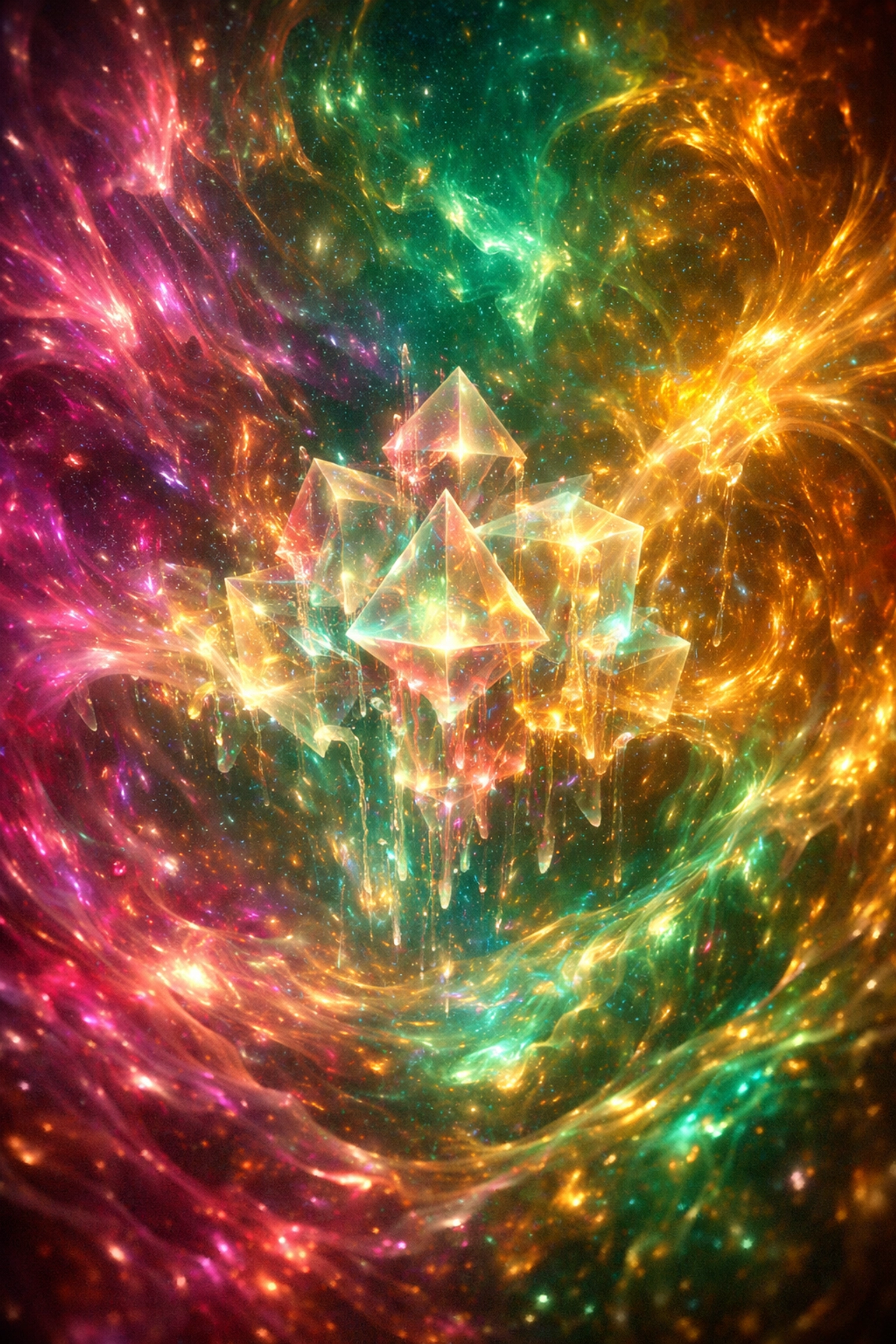 Vibrant energy swirl representing the connection between flow states and a regulated money mindset.