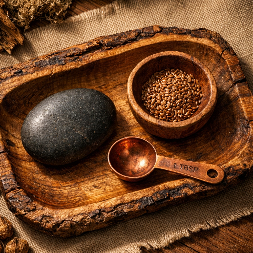 Close-up of natural wood and stone textures illustrating unique handmade gifts for home decor.