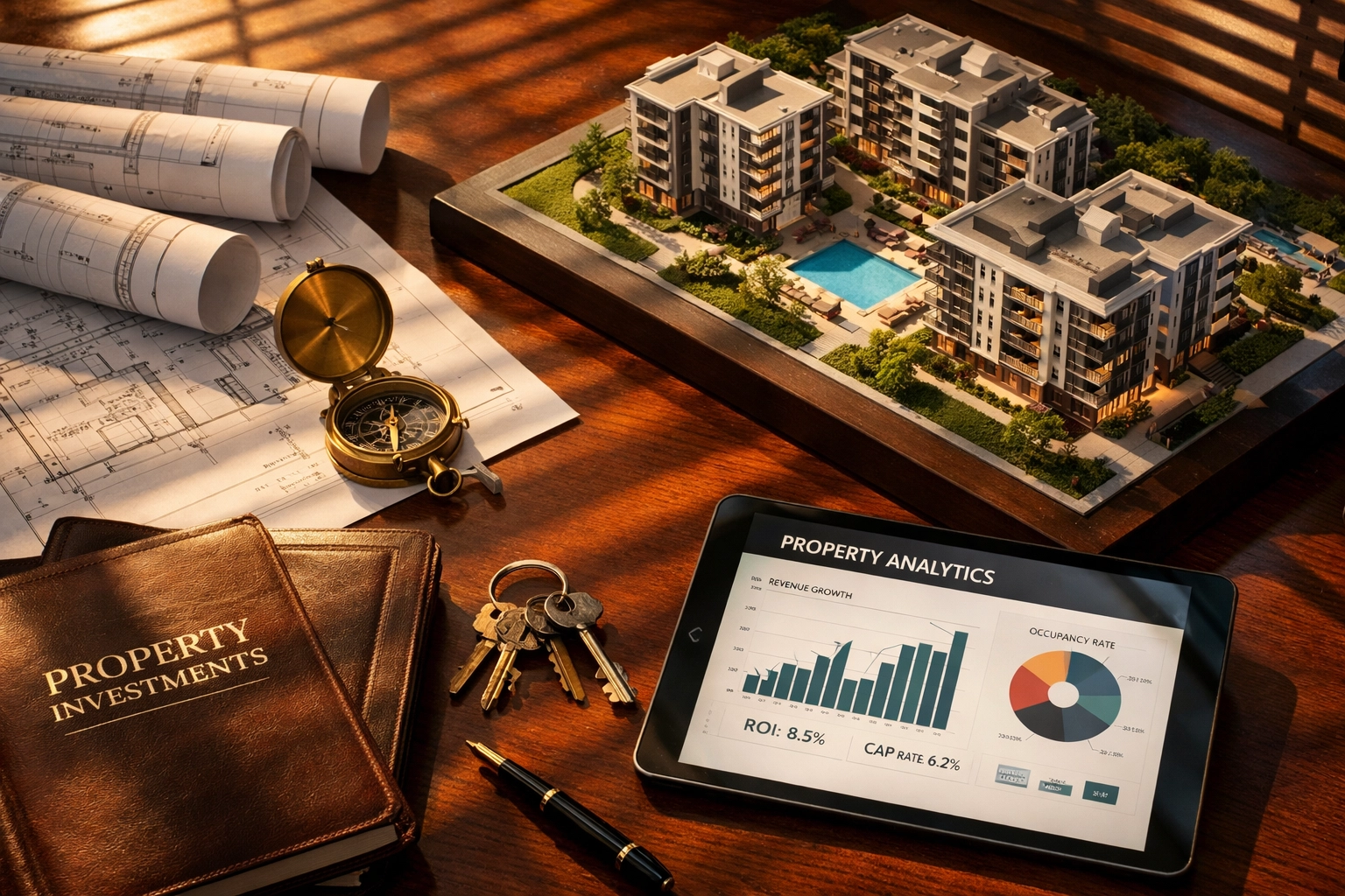 Real estate syndication planning with property blueprints and multifamily investment models
