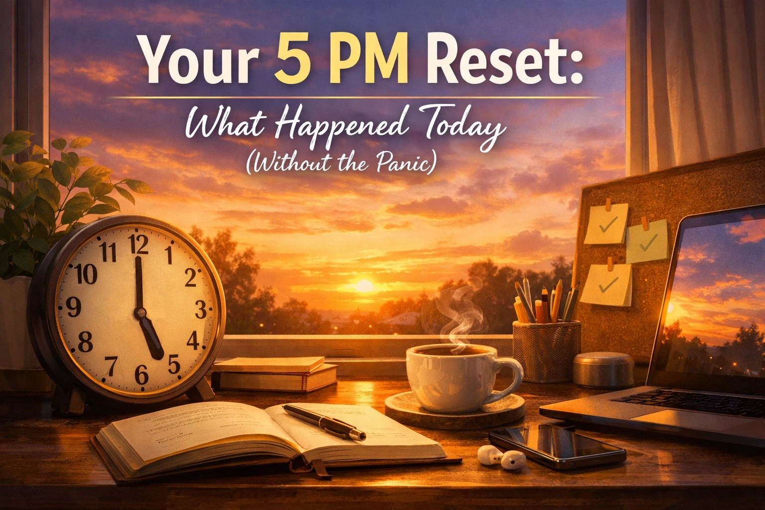 [HERO] Your 5 PM Reset: What Happened Today (Without the Panic)