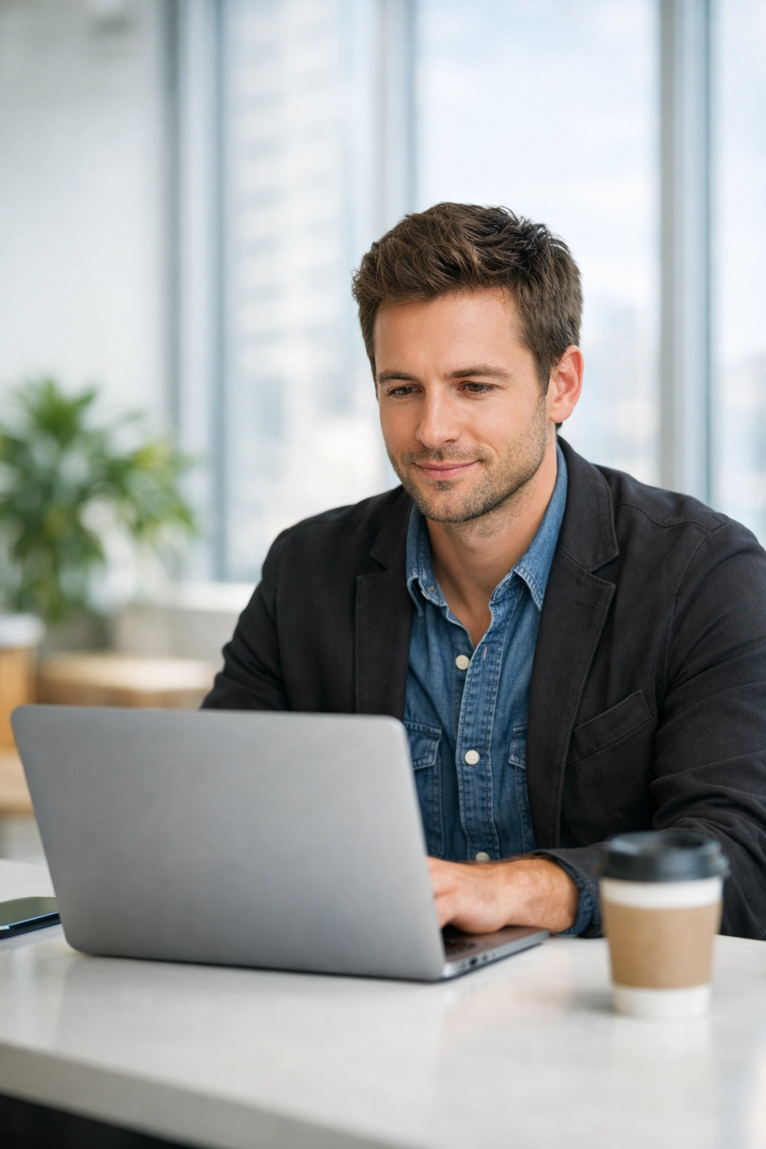 Startup founder reviewing financial data on a laptop to avoid a digital tax audit.