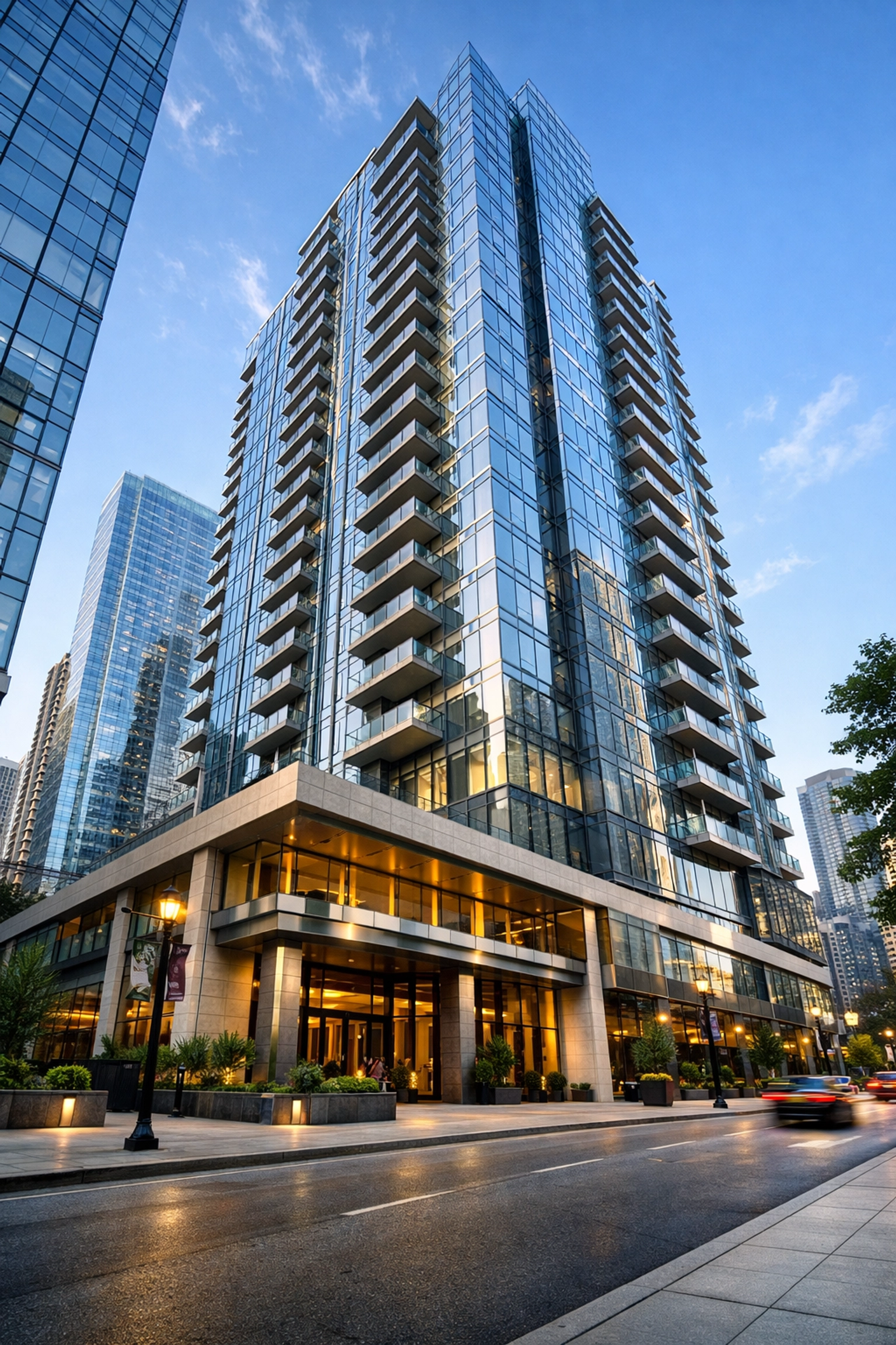 Well-maintained Class A commercial property facade reflecting high standards of property management and curb appeal.