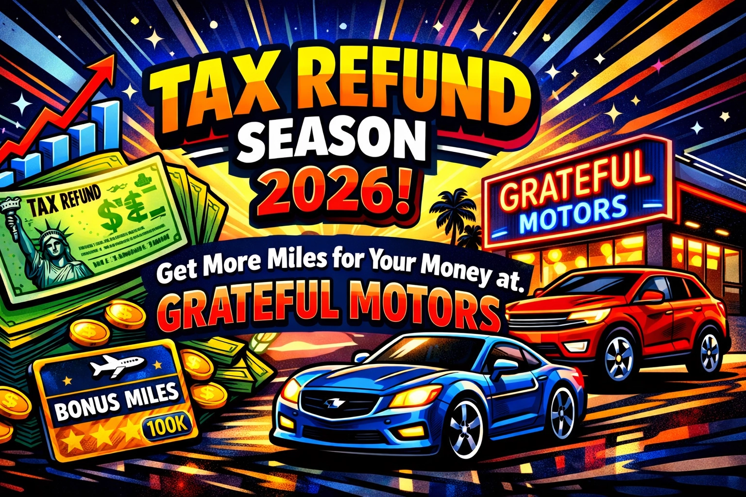 [HERO] Tax Refund Season 2026: Get More Miles for Your Money at Grateful Motors