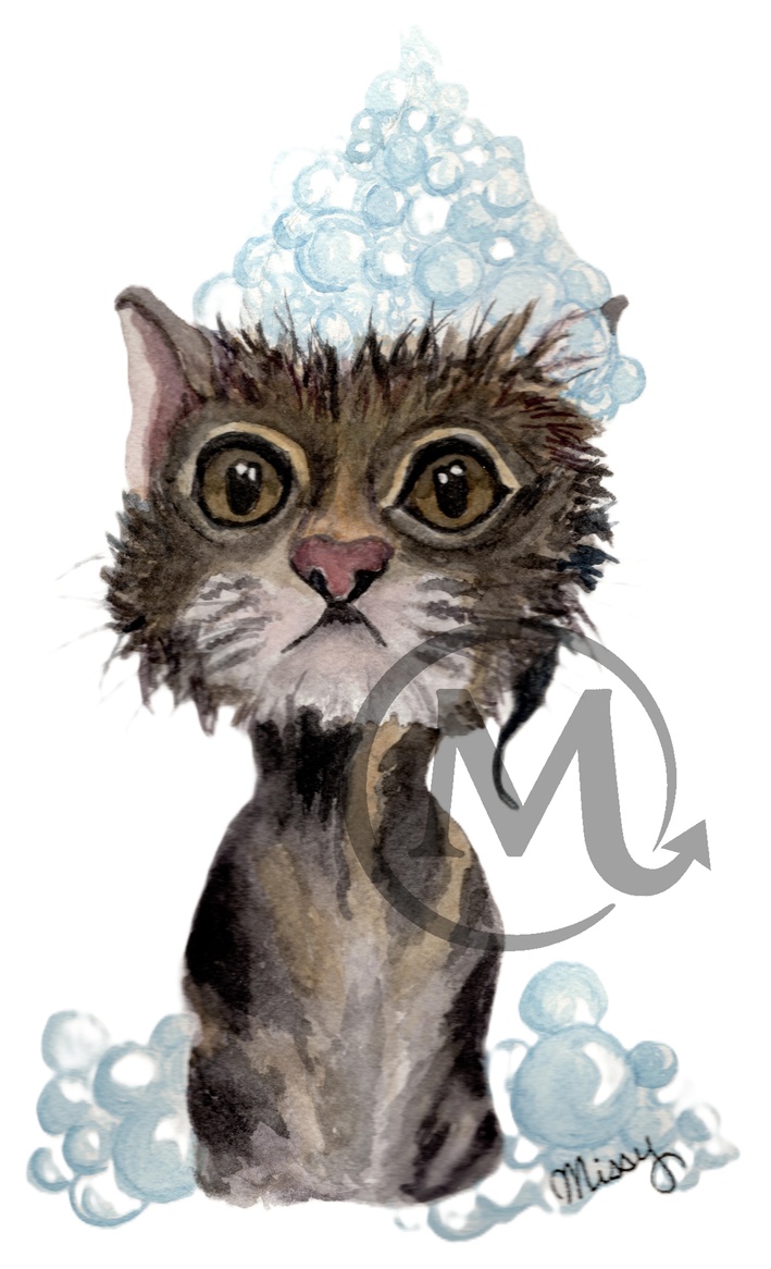 Vibrant watercolor print from the Missy VR home sanctuary art collection.