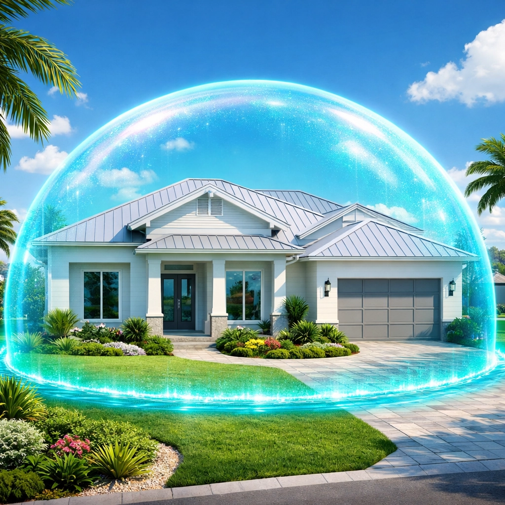 A protected Lee County home staying cool with a reliable air conditioning maintenance plan.