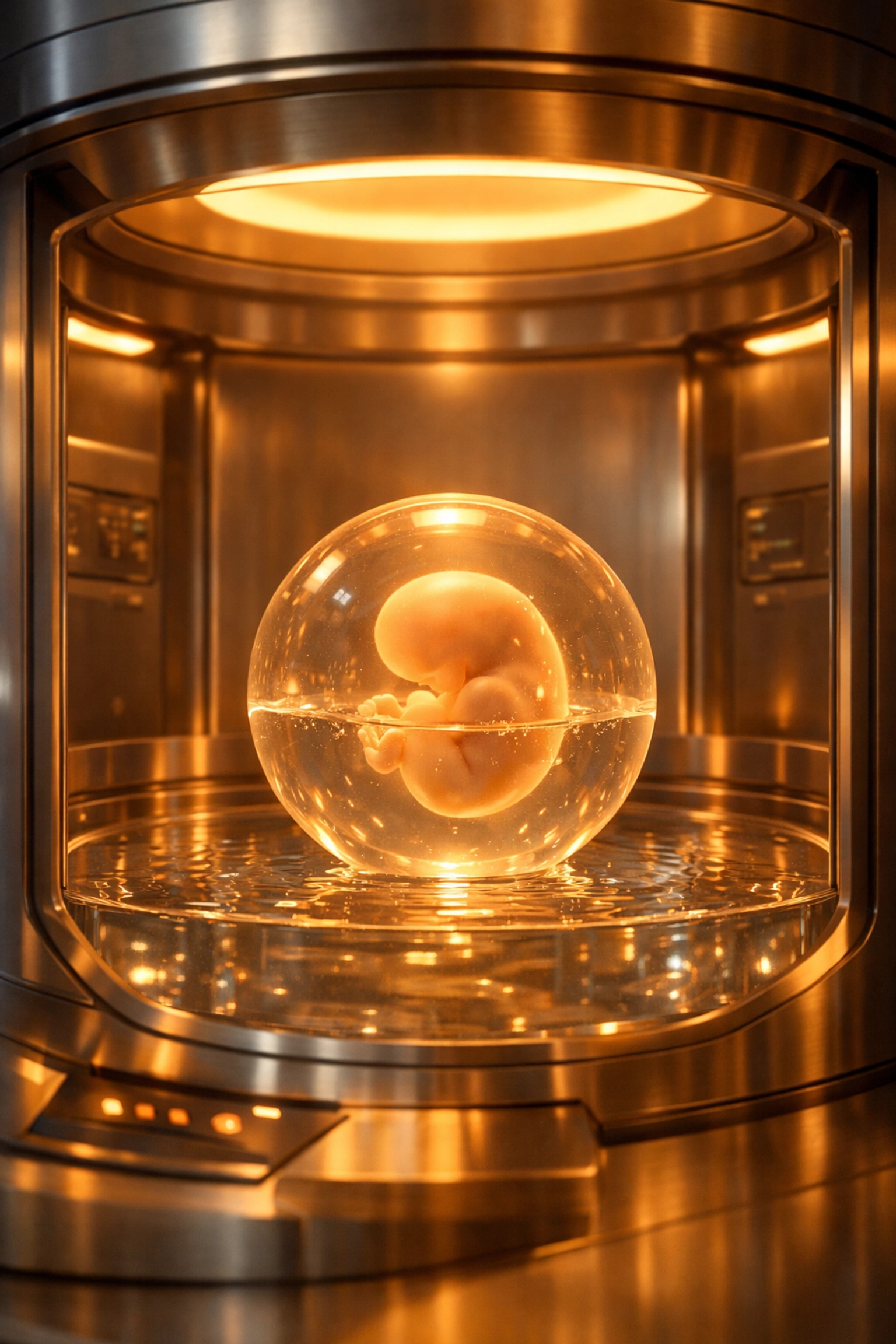 Individualized Astec EC10 incubator suite providing a stable environment for sensitive embryo development.