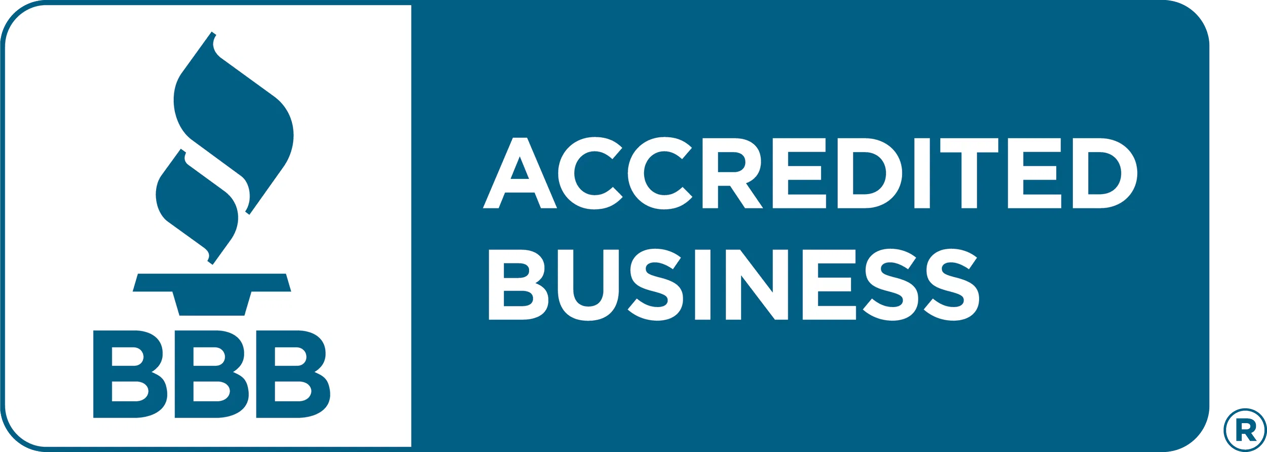 BBB Accredited Business badge, representing Rapid Refurb’s commitment to trustworthy, high-quality restoration and repair services