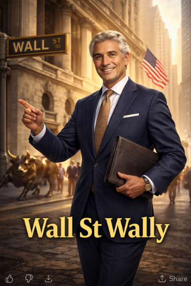 Wall St Wally representing traditional Wall Street advisors