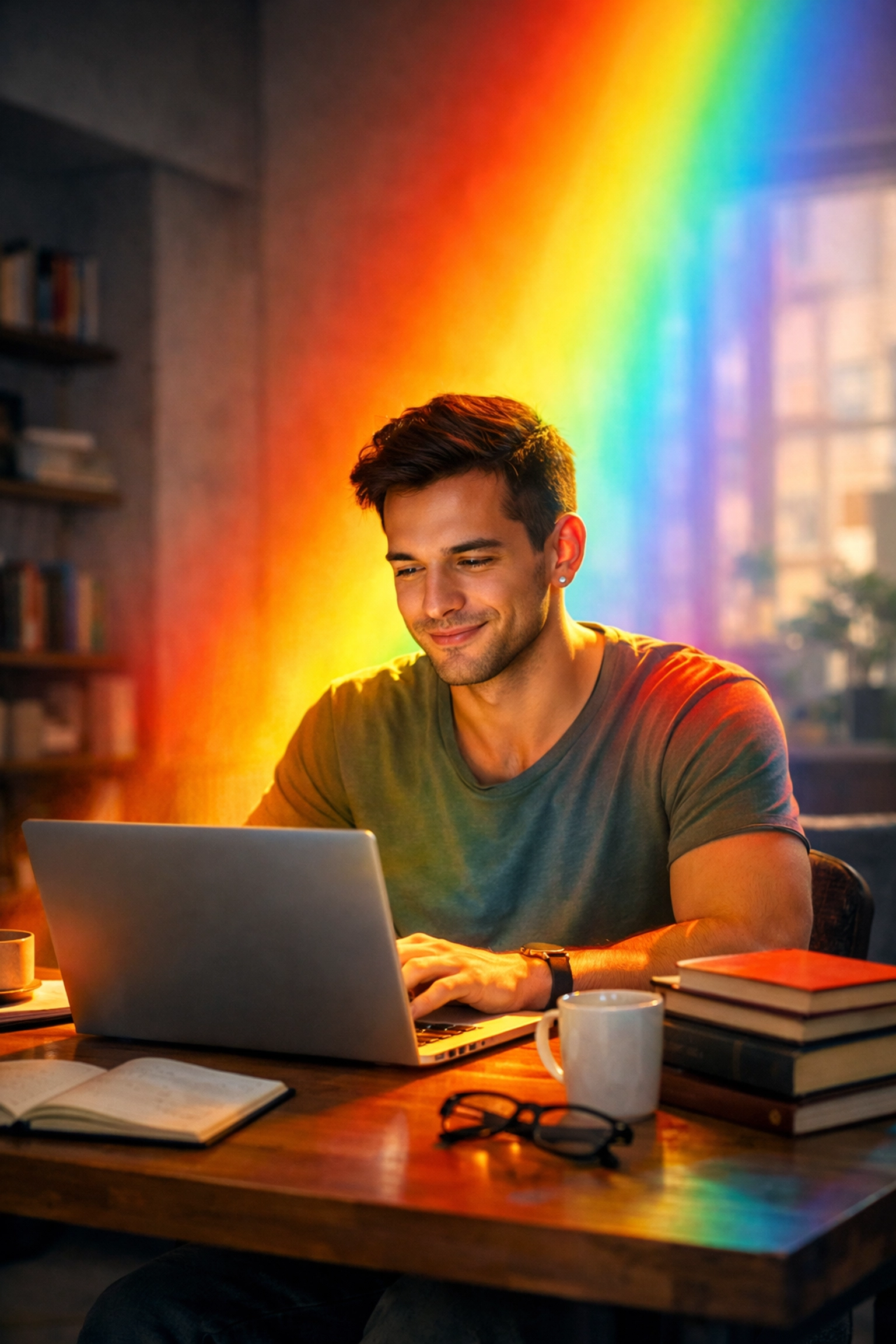 Gay author achieving better visibility for his queer fiction books through profile SEO.