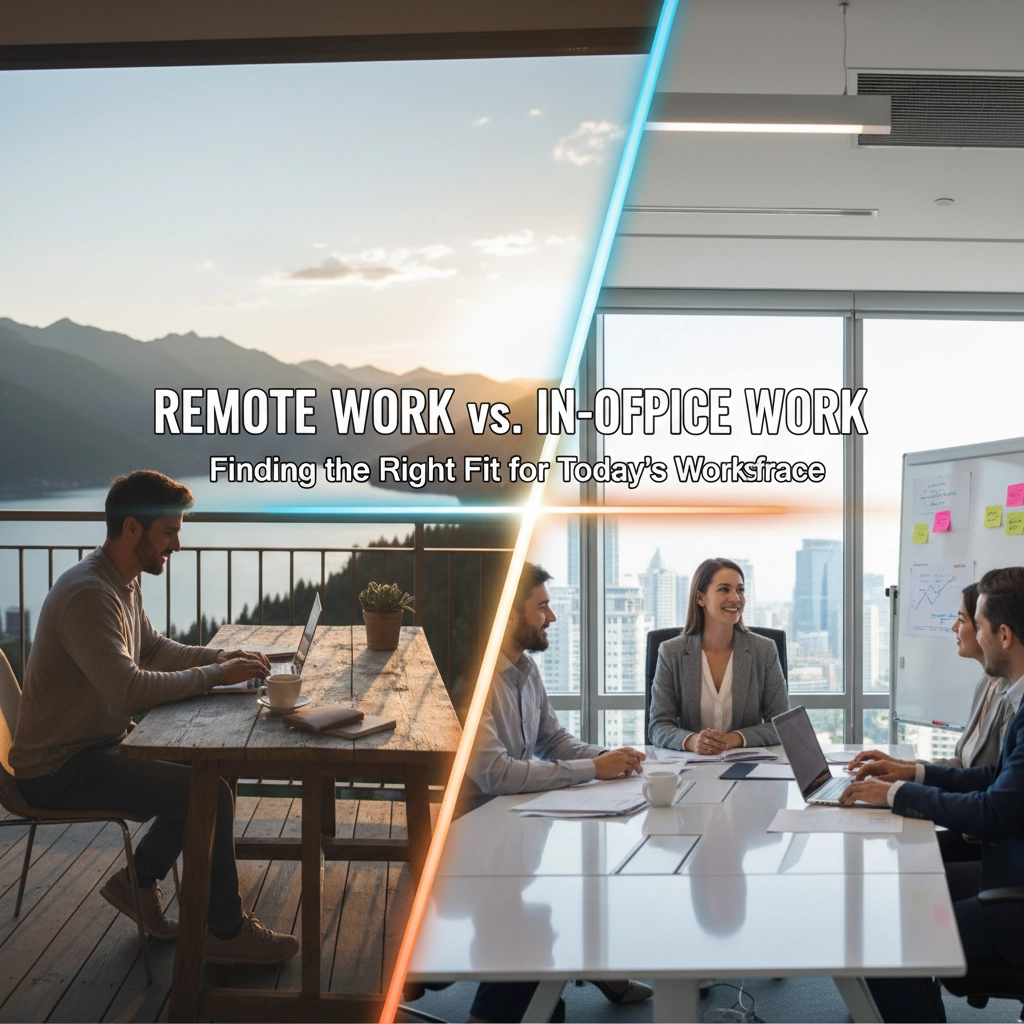 Remote Work vs. In-Office Work: Finding the Right Fit for Today's Workforce