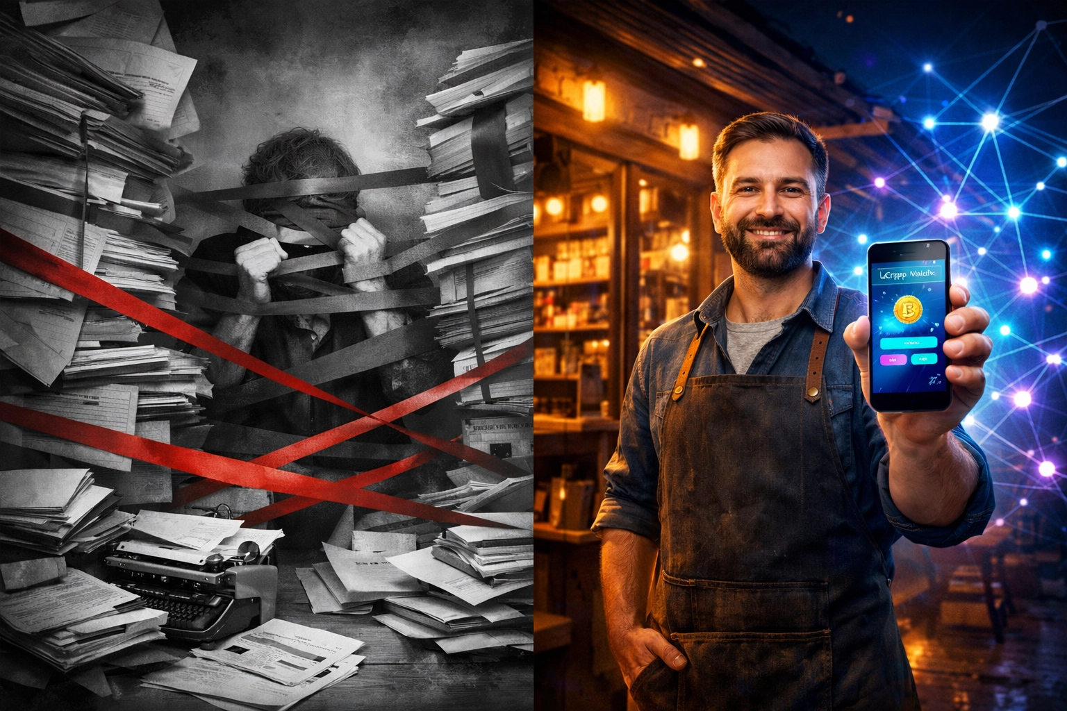 Decentralized crypto merchant onboarding without KYC versus traditional payment processor bureaucracy