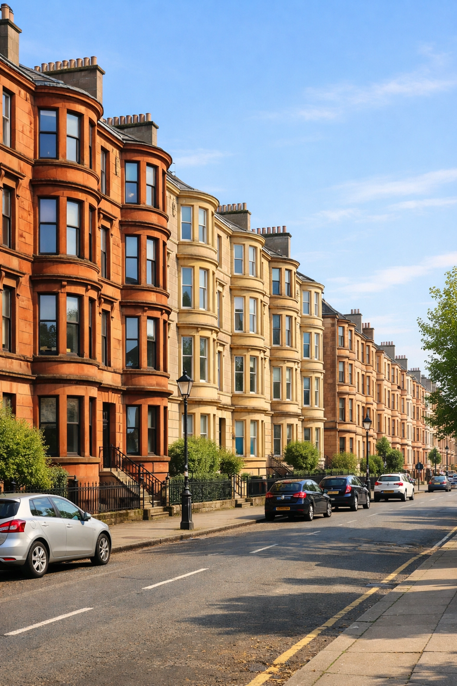 Traditional Glasgow East End tenement buildings with high rental yields in G31 Dennistoun postcode