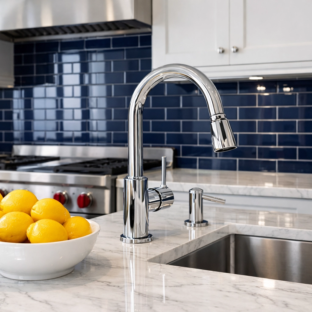 Gourmet kitchen with gleaming surfaces after a thorough deep cleaning in Westborough by professional cleaners.