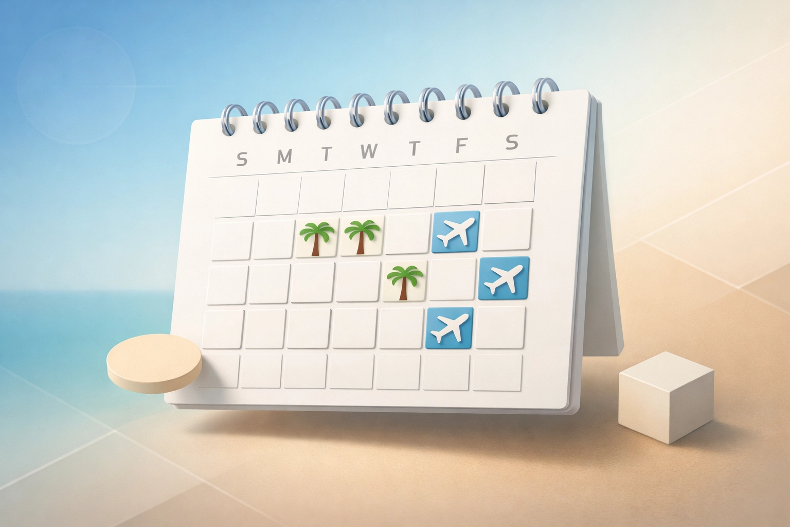 Calendar tracking 183 days in Florida for domicile compliance and tax residency proof