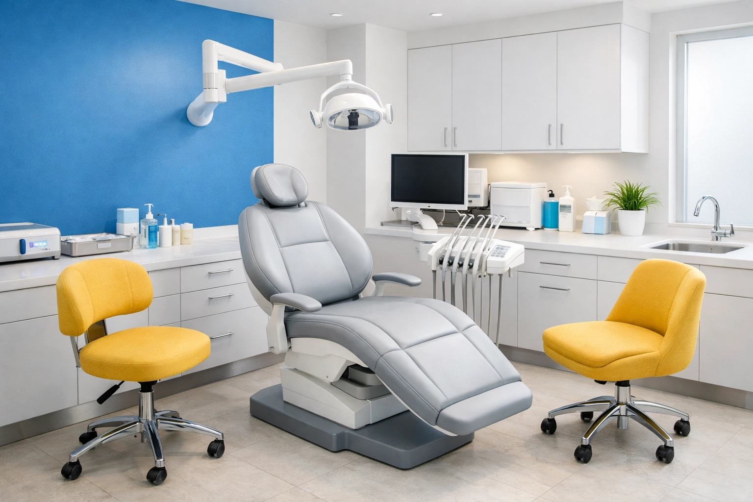 Pristine medical office exam room in Dartmouth reflecting clinical cleaning standards.