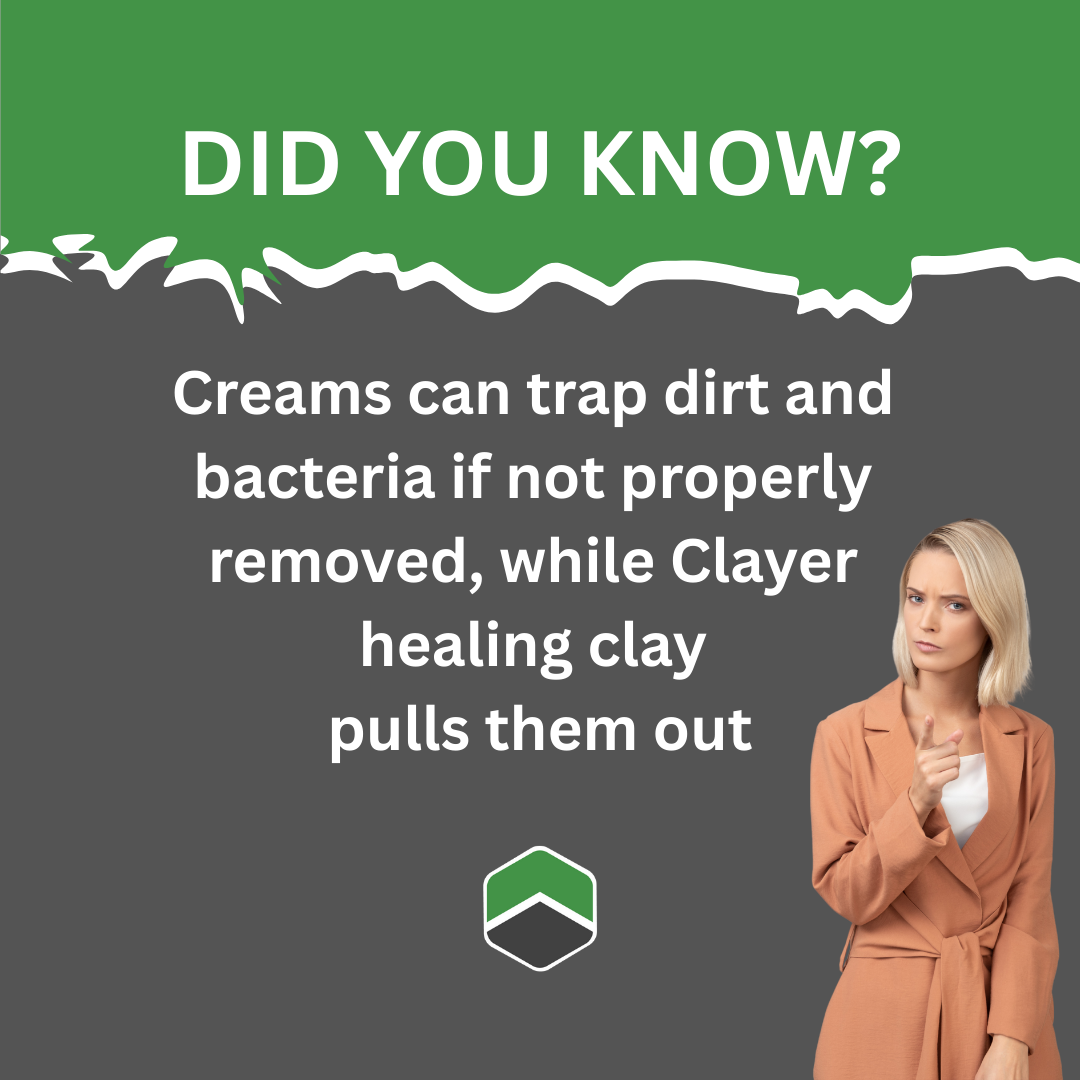 Clayer Healing Clay Educational Graphic